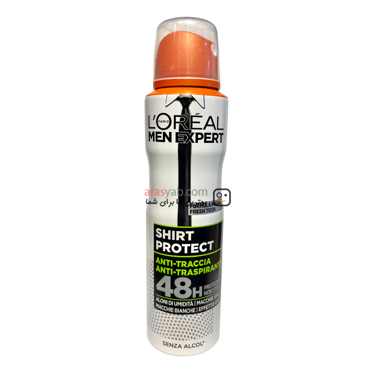 اسپری مردانه لورال سفید مدل Shirt Protect سری MEN EXPERT حجم 150میل