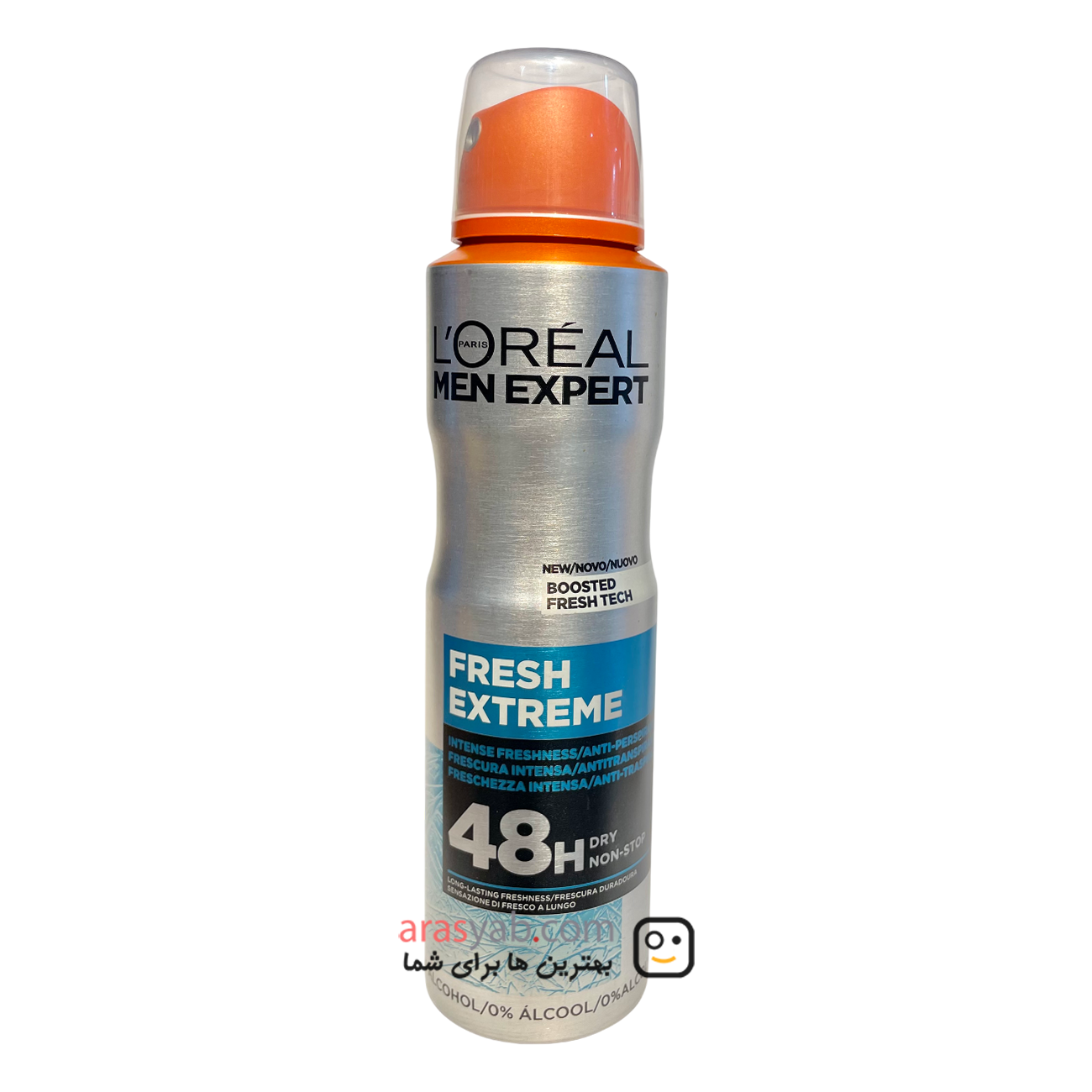 اسپری مردانه لورال نقره ای مدل Fresh Extreme سری MEN EXPERT حجم 150میل — تصویر ۲