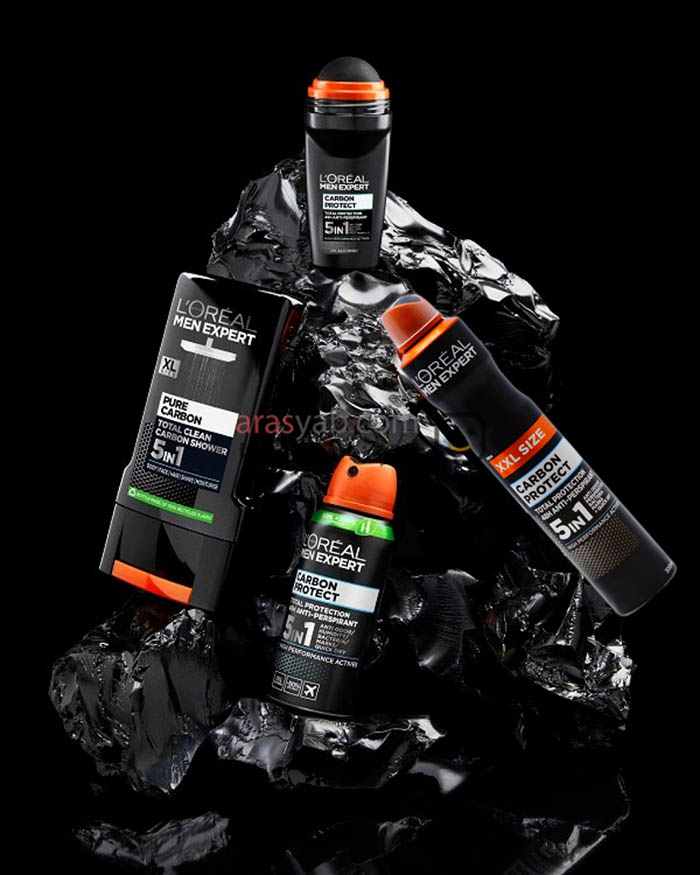 اسپری ضد تعریق مردانه لورال مدل carbon protect سری MEN EXPERT حجم 150میل — تصویر ۴