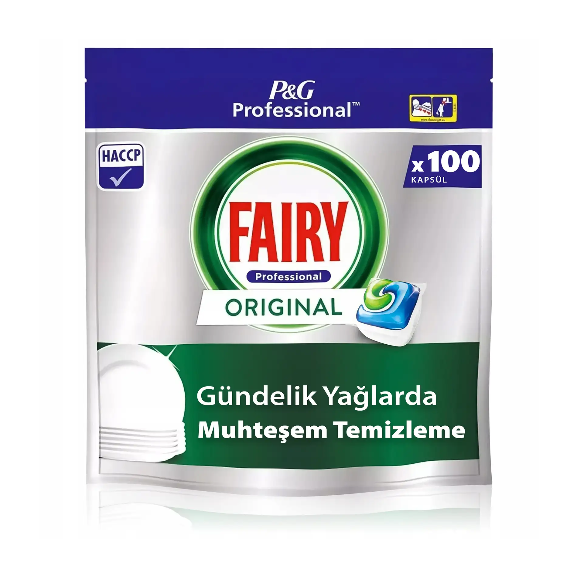 قرص ماشین ظرفشویی فیری Fairy مدل اورجینال Original بسته 100 عددی