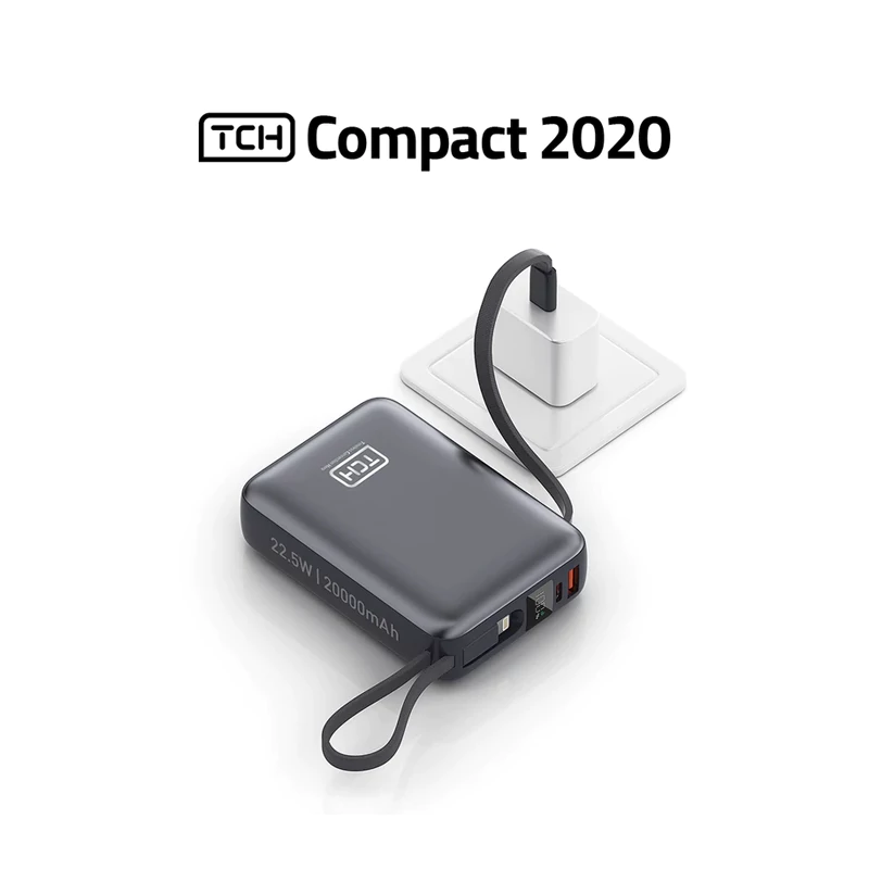 پاوربانک 22.5 وات تی سی اچ مدل Compact 2020 ظرفیت 20000 میلی‌آمپرساعت — تصویر ۳