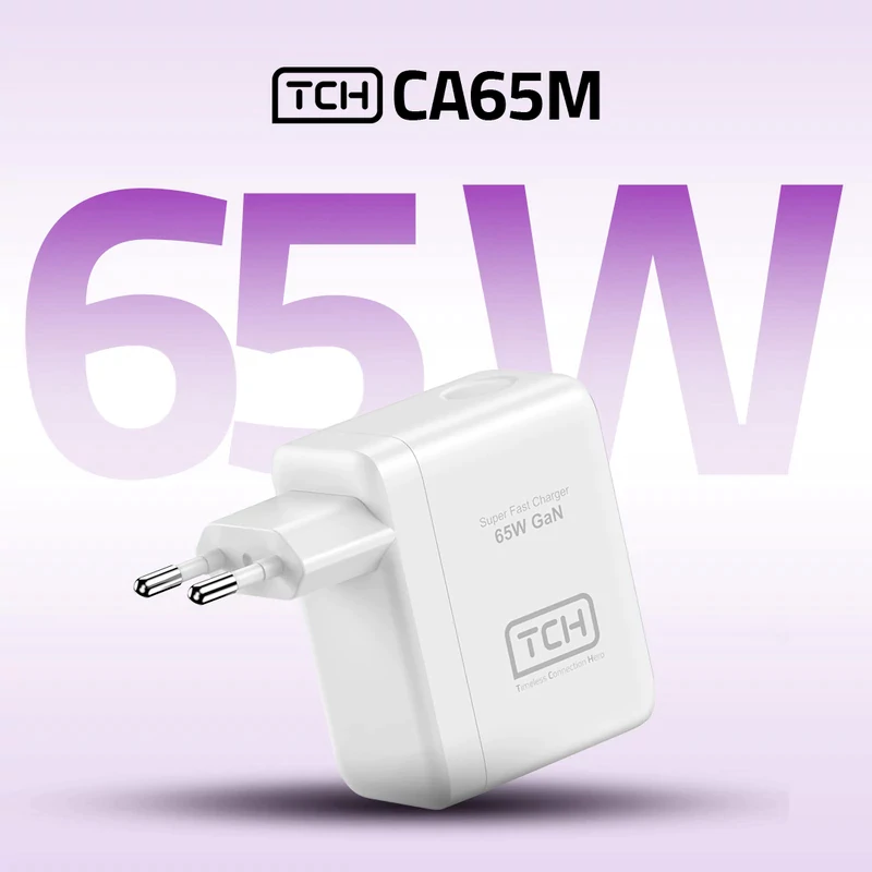 شارژر دیواری 25 وات 3 پورت تی سی اچ مدل CA65M — تصویر ۵