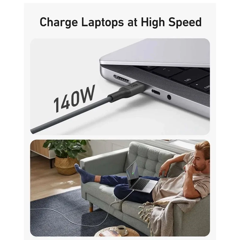 کابل USB-C انکر مدل A80F2H11 طول 1.8متر — تصویر ۶