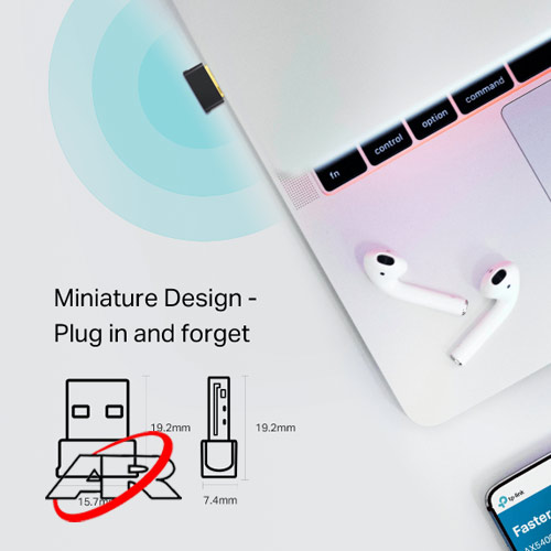کارت شبکه USB بی سیم تی پی لینک مدل Archer T2UB Nano AC600 — تصویر ۵