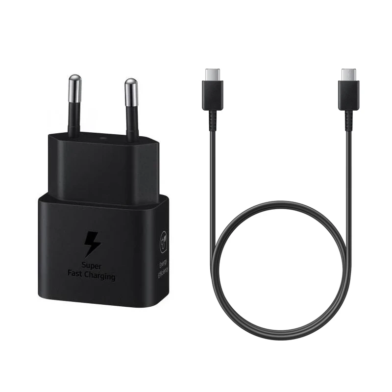 شارژر دیواری 2 پین 25 وات سامسونگ 25W مدل EP-T2510 (اصلی – Original) – همراه با کابل