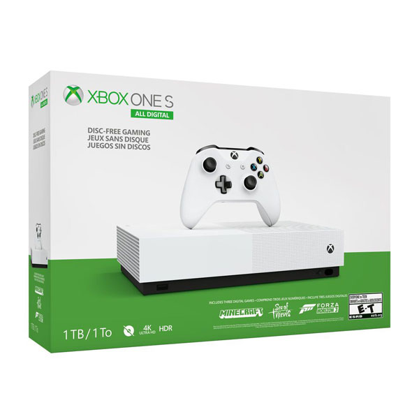 کنسول بازی xbox one s All Digital – ظرفیت پانصد گیگابایت استوک — تصویر ۳