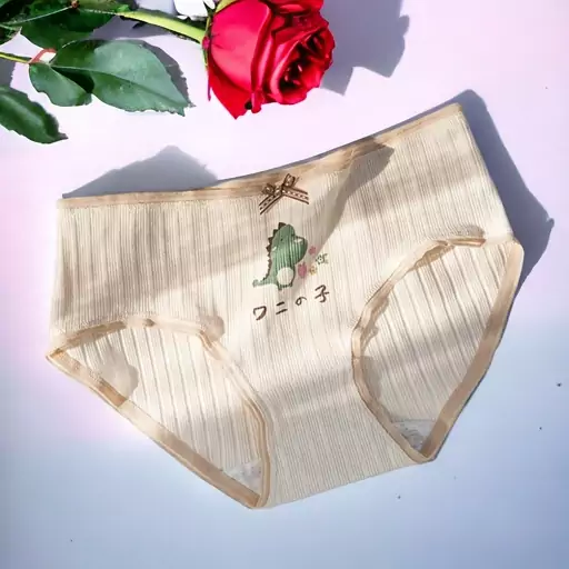 شورت عروسکی زنانه طرح دایناسور سبز — تصویر ۵