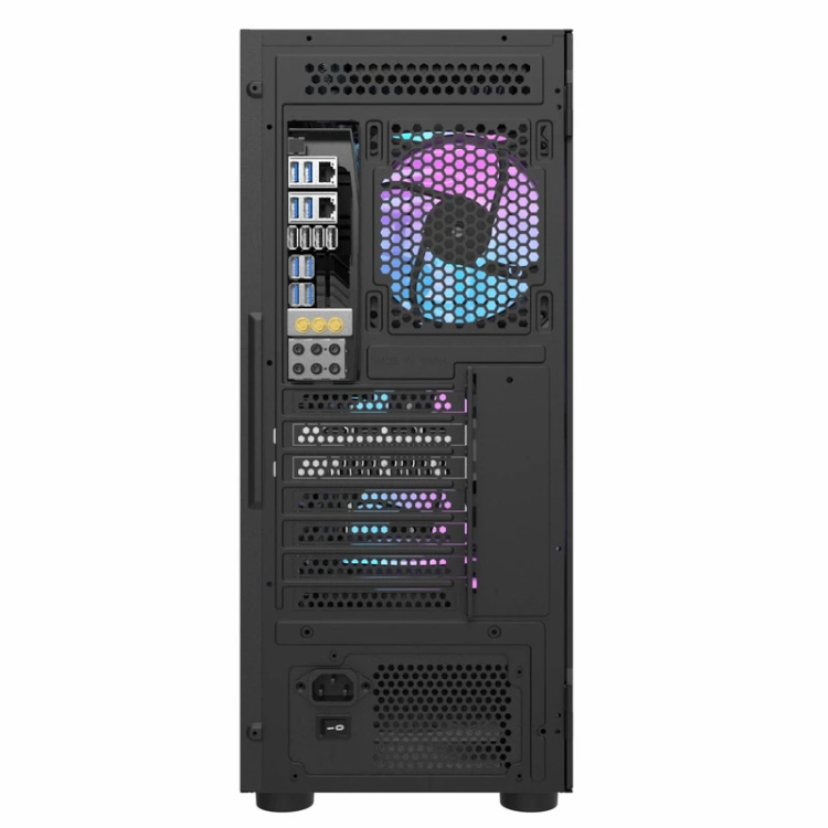 کیس کامپیوتر گیمینگ دارک فلش مدل DK431 Glass BK — تصویر ۶