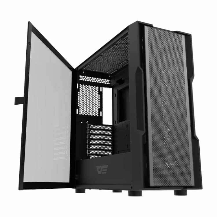 کیس کامپیوتر گیمینگ دارک فلش مدل DK431 Mesh BK — تصویر ۳