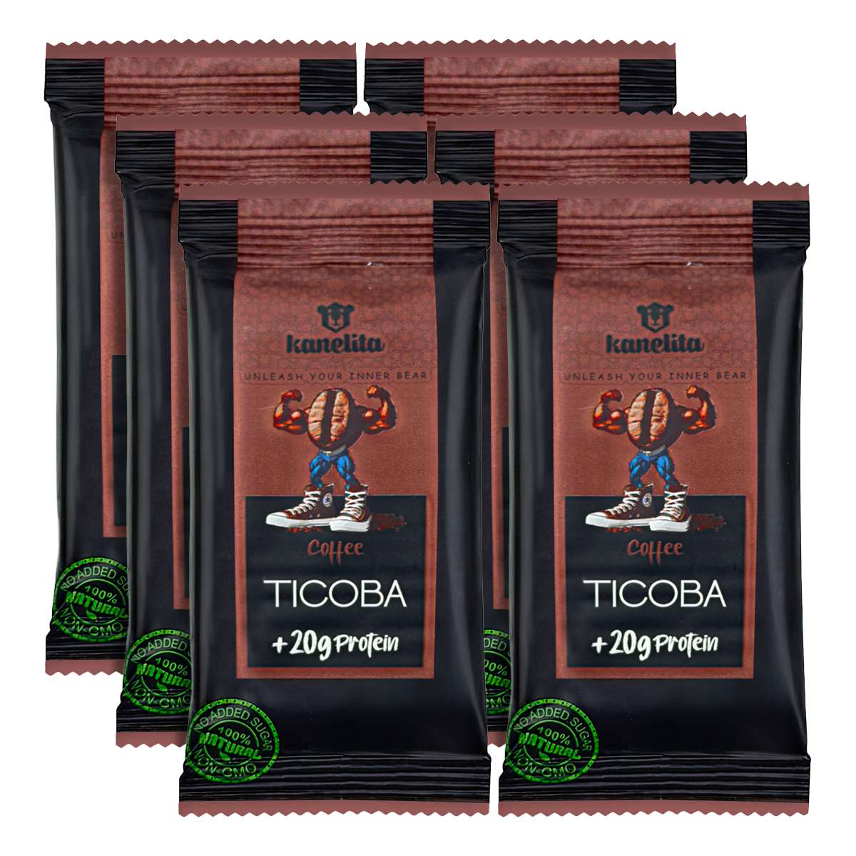 پروتئین بار قهوه تیکوبا کنلیتا – 50 گرم بسته 6 عددی