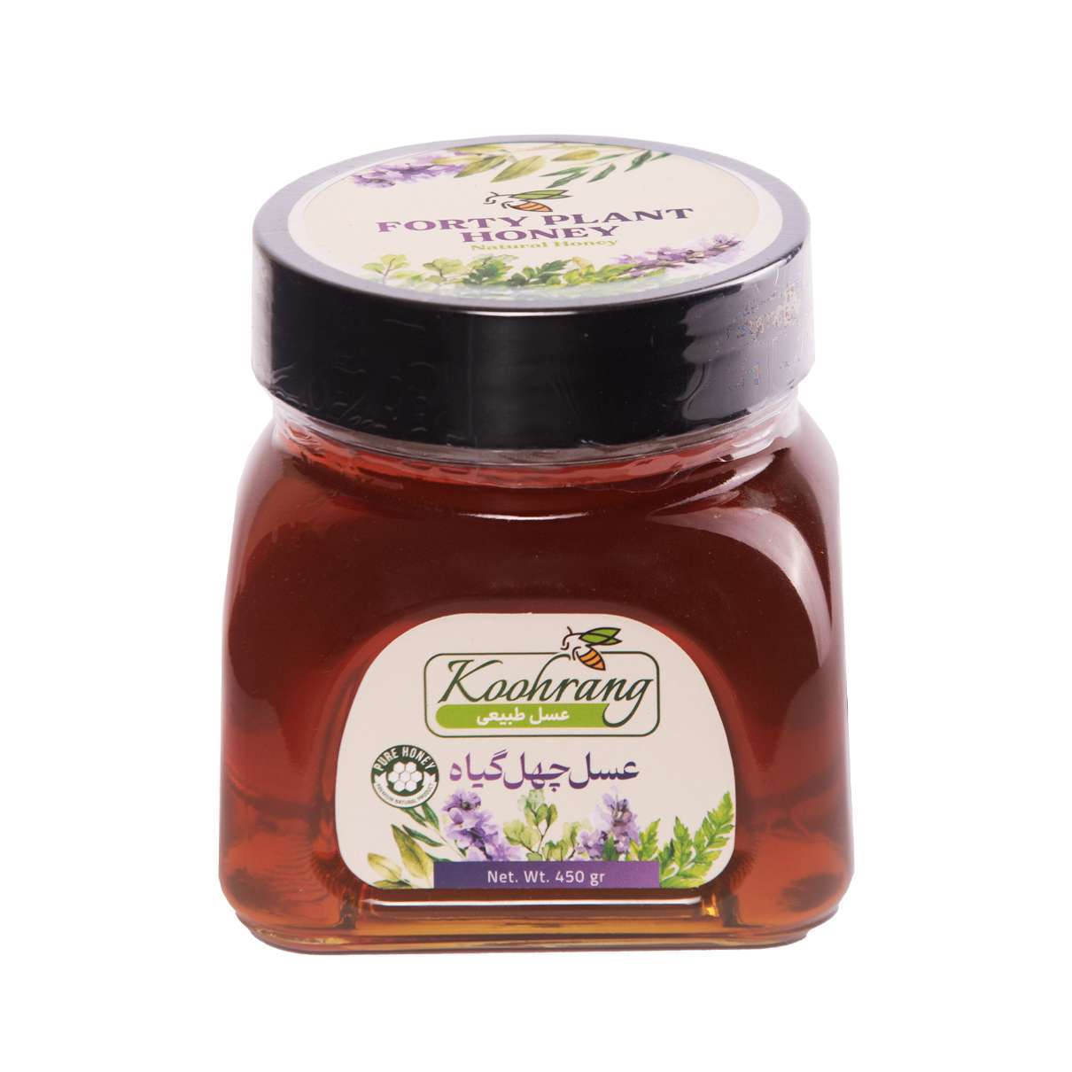 عسل طبیعی 450 گرمی چهل گیاه رویال کندو کوهرنگ