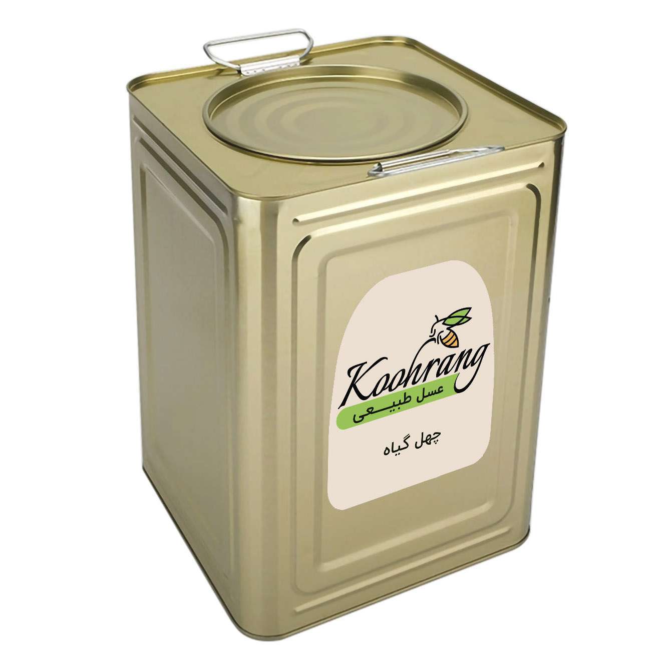 عسل طبیعی چهل گیاه 25 کیلوگرمی (1 حلب) رویال کندو کوهرنگ — تصویر ۲