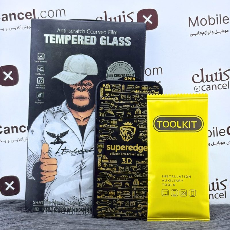 گلس دور سیلیکون آیفون 14Pro برند Tempered — تصویر ۳