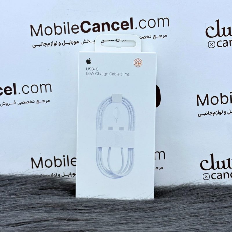 کابل شارژ دو سر تایپ سی اپل مدل 60W طول 1 متر اورجینال — تصویر ۳