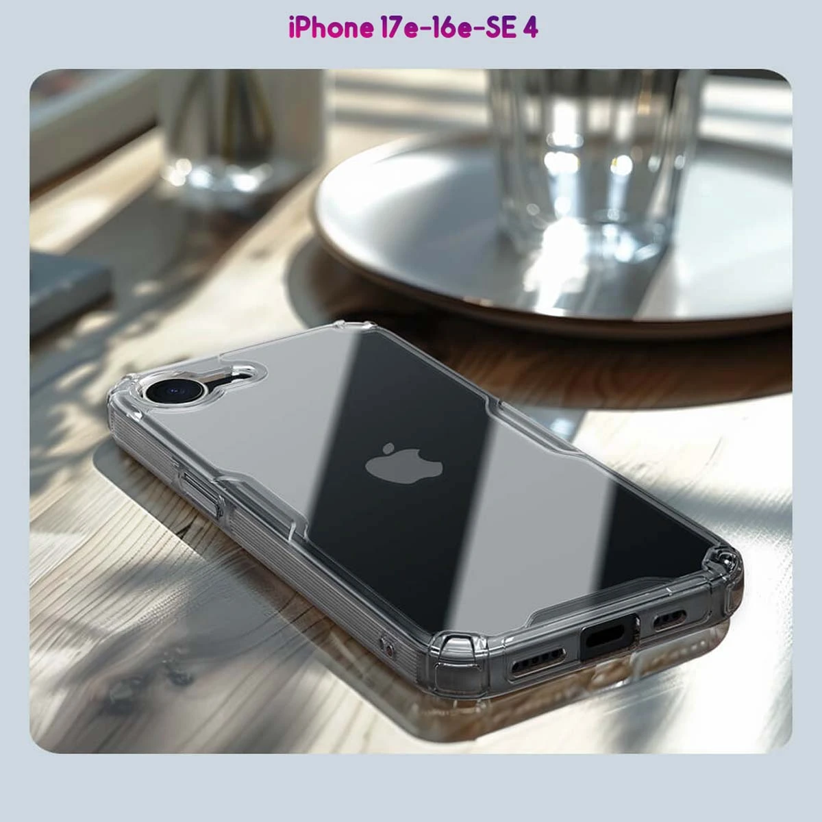 قاب شفاف iPhone 17e مارک نیلکین مدل TPU Pro — تصویر ۵