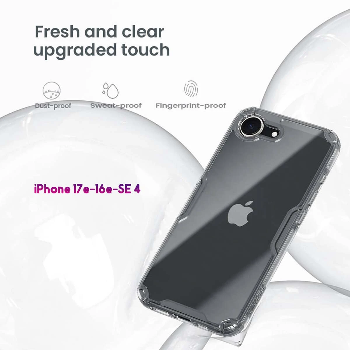قاب شفاف iPhone 17e مارک نیلکین مدل TPU Pro — تصویر ۸