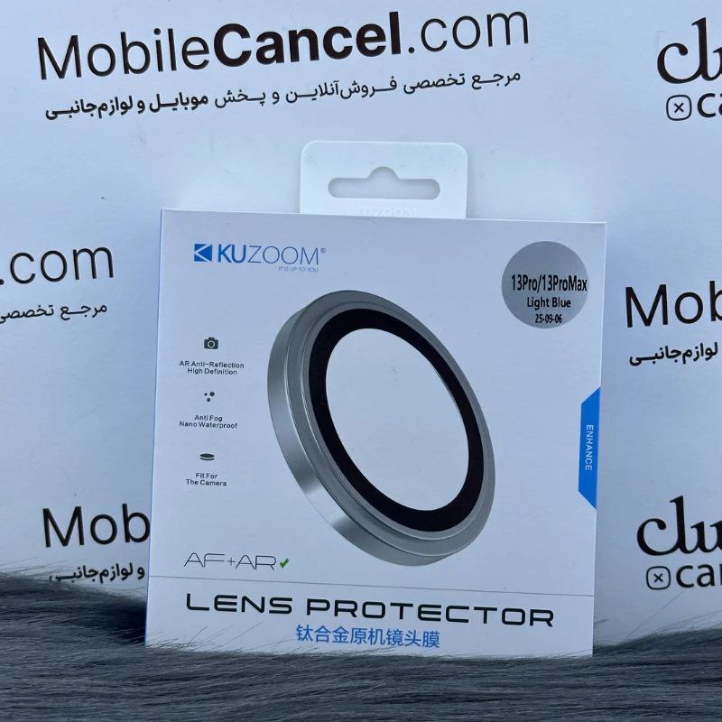 محافظ لنز آیفون 13pro و 13promax از برند کوزوم KUZOOM — تصویر ۶
