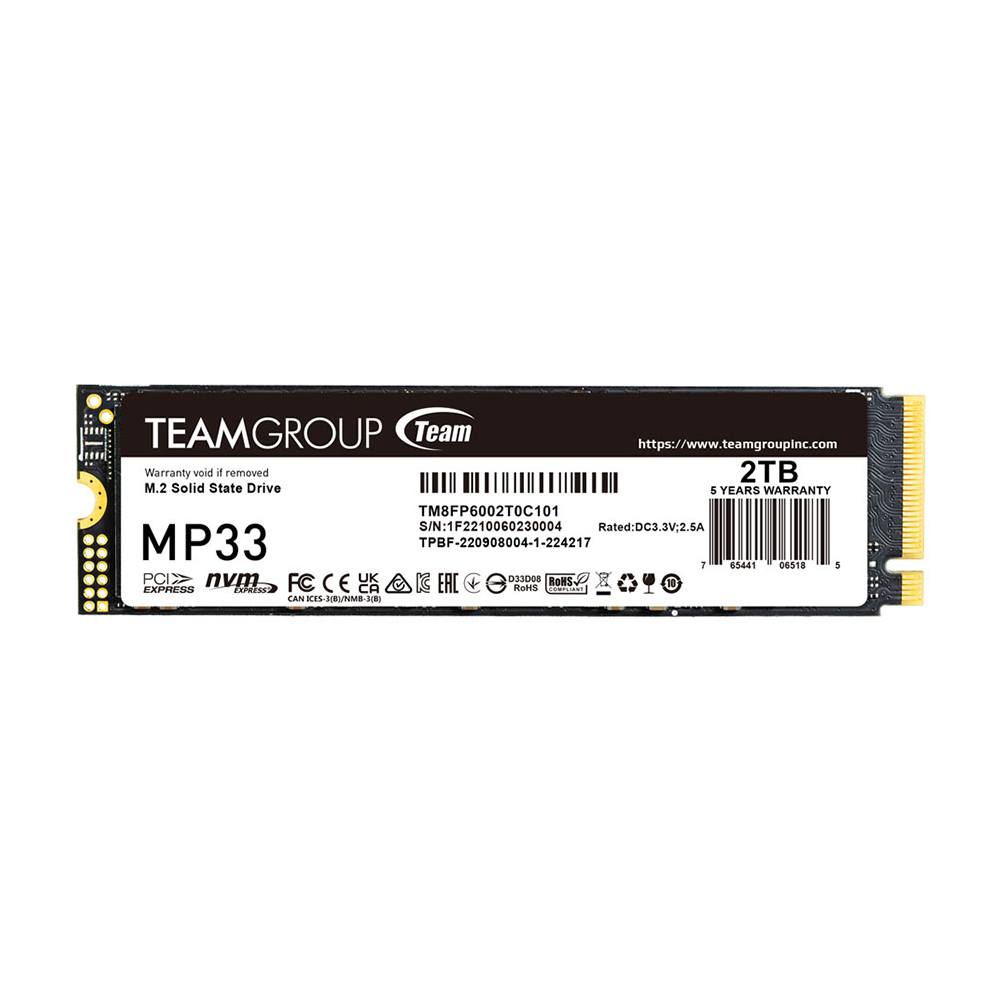 اس اس دی اینترنال تیم گروپ مدل MP33 M.2 ظرفیت 2 ترابایت