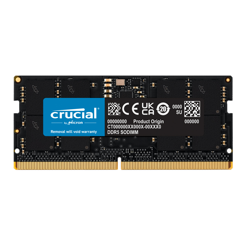 رم لپ تاپ DDR5 تک کاناله 4800 مگاهرتز CL40 کروشیال مدل CB16G48C40S5 ظرفیت 16 گیگابایت — تصویر ۲
