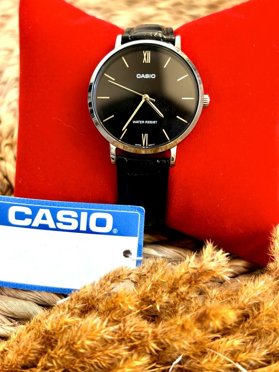 ساعت مچی زنانه - CASIO - کاسیو مدل LTP-VT01L-1B با بند چرم- واسه افراد خاص