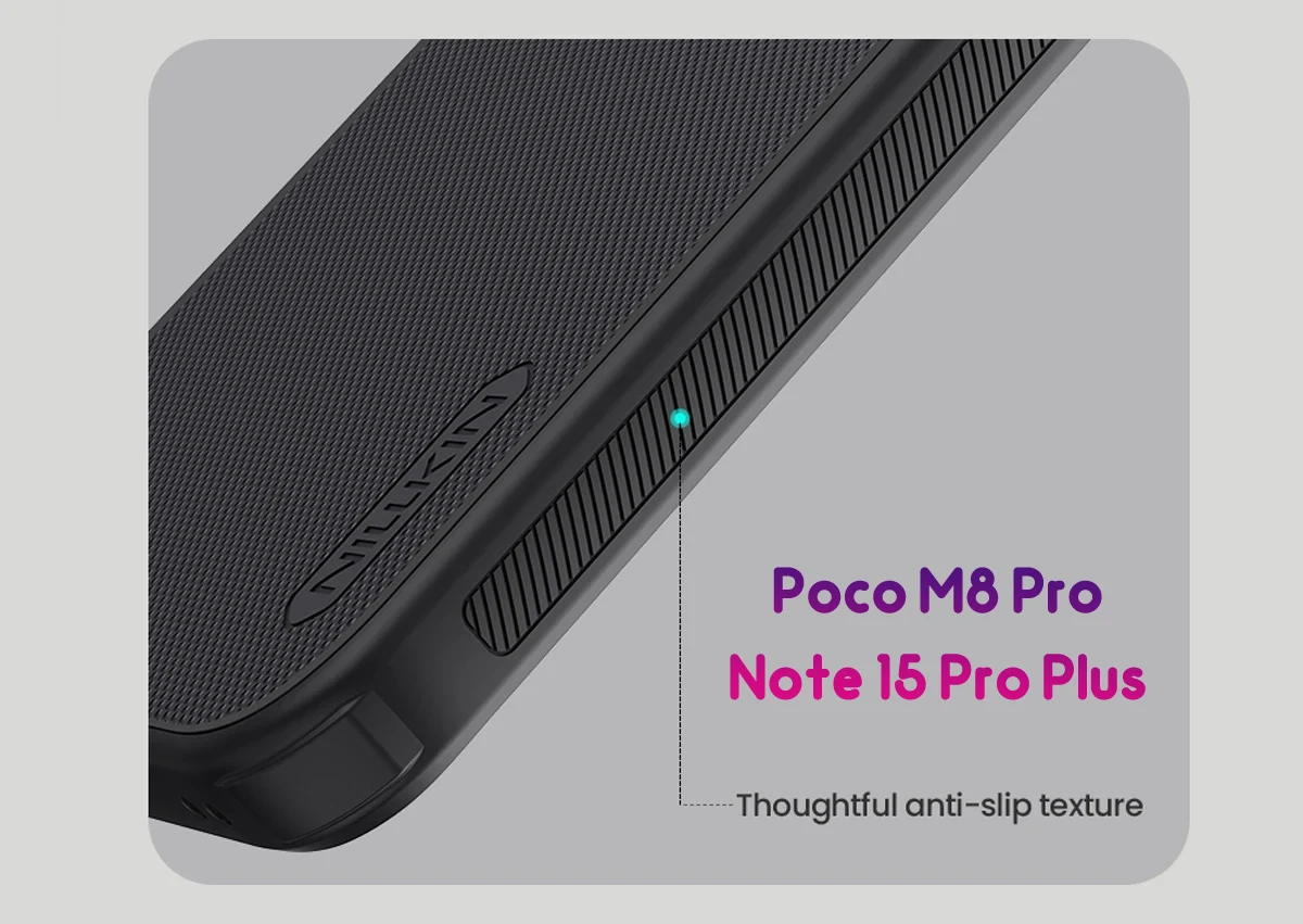قاب ضدضربه Poco M8 Pro مارک نیلکین مدل Super Frosted Shield Pro — تصویر ۷