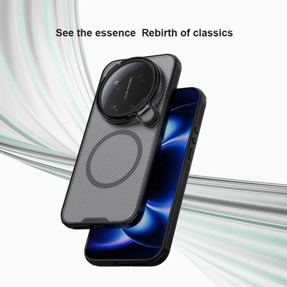 گارد مگنتی دودی کمرا استند Xiaomi 17 Ultra مارک نیلکین مدل CamShield Prop Magnetic — تصویر ۵