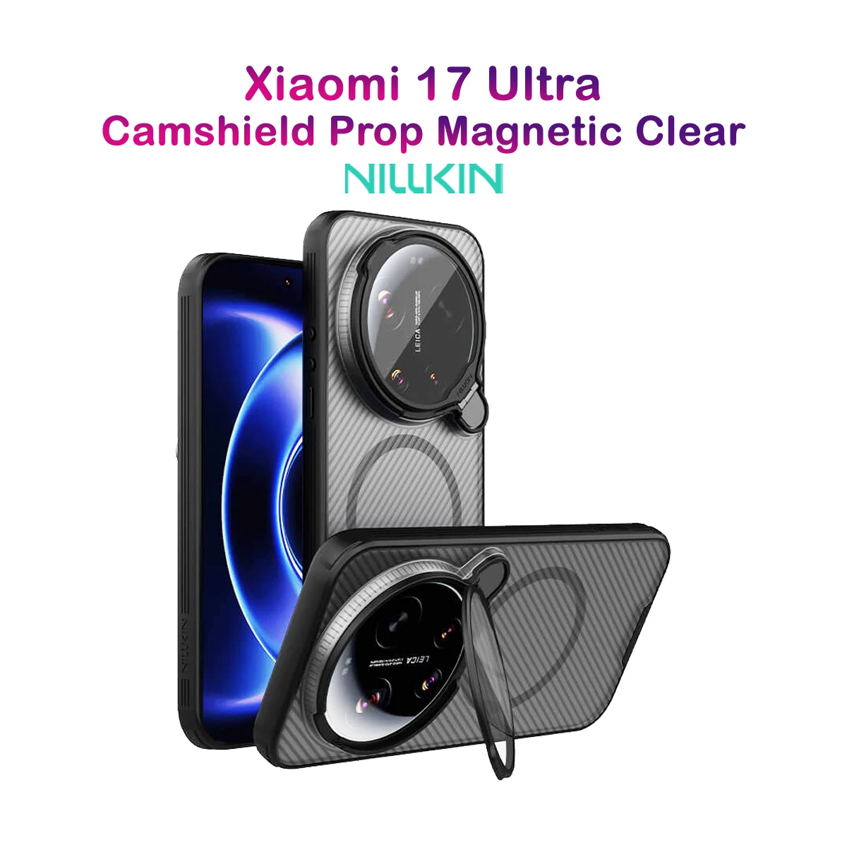 گارد مگنتی دودی کمرا استند Xiaomi 17 Ultra مارک نیلکین مدل CamShield Prop Magnetic