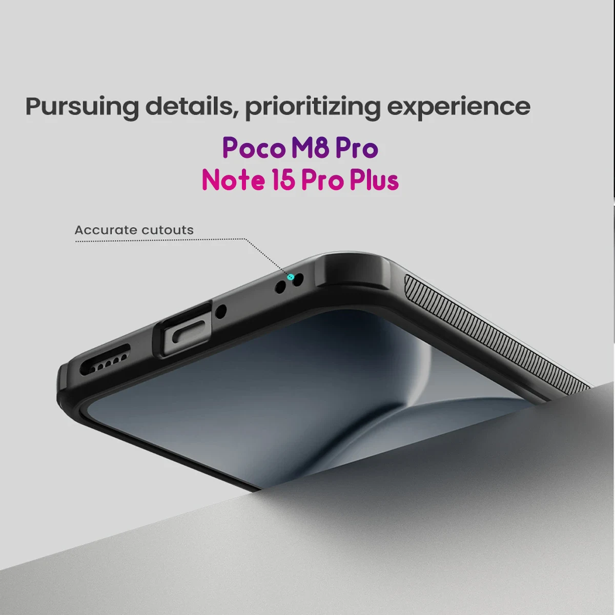 قاب ضدضربه دودی مگنتی Poco M8 Pro مارک نیلکین مدل Super Frosted Shield Pro Clear Magnetic — تصویر ۵