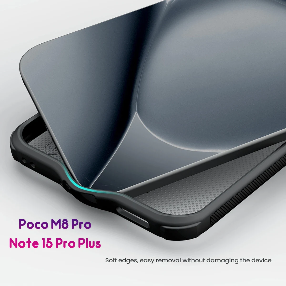 قاب ضدضربه دودی مگنتی Poco M8 Pro مارک نیلکین مدل Super Frosted Shield Pro Clear Magnetic — تصویر ۸