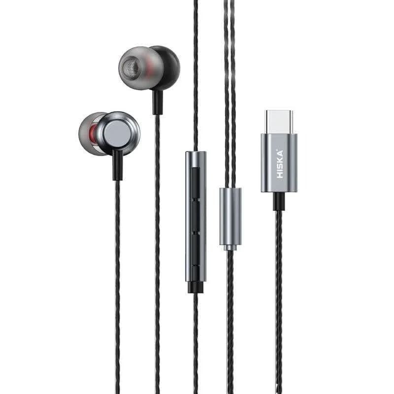 هندزفری سیمی هیسکا تایپ سی مدل HK-709C — تصویر ۲