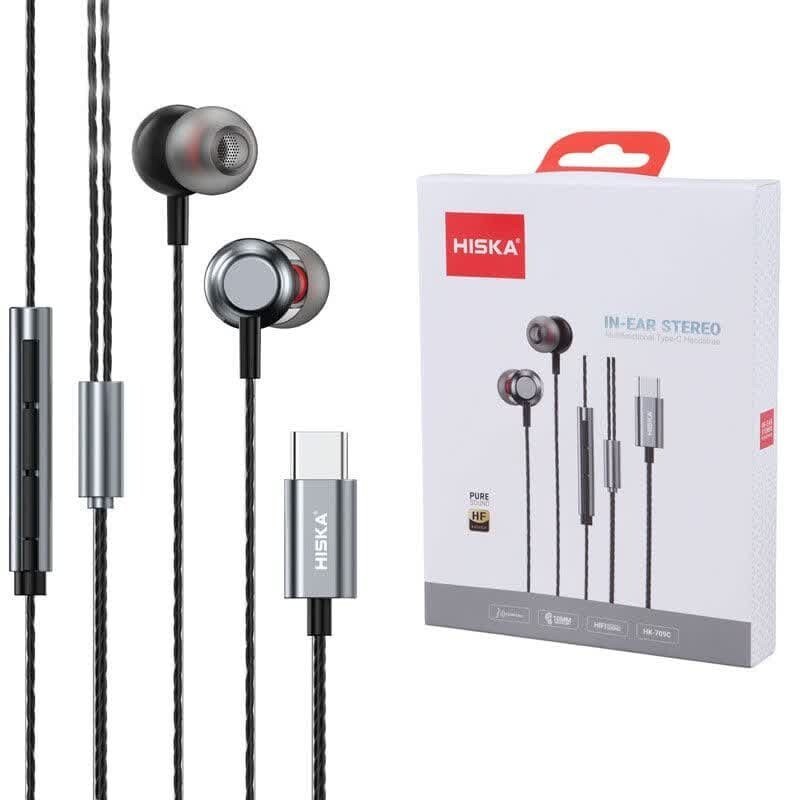 هندزفری سیمی هیسکا تایپ سی مدل HK-709C — تصویر ۸
