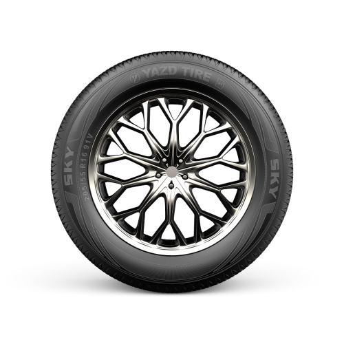 لاستیک یزد تایر سایز 215/60R16 طرح گل SKY (تولید2025) یک جفت — تصویر ۳