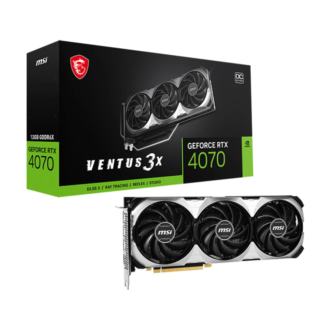 کارت گرافیک ام اس آی MSI Geforce RTX 4070 Ventus 3X OC 12GB