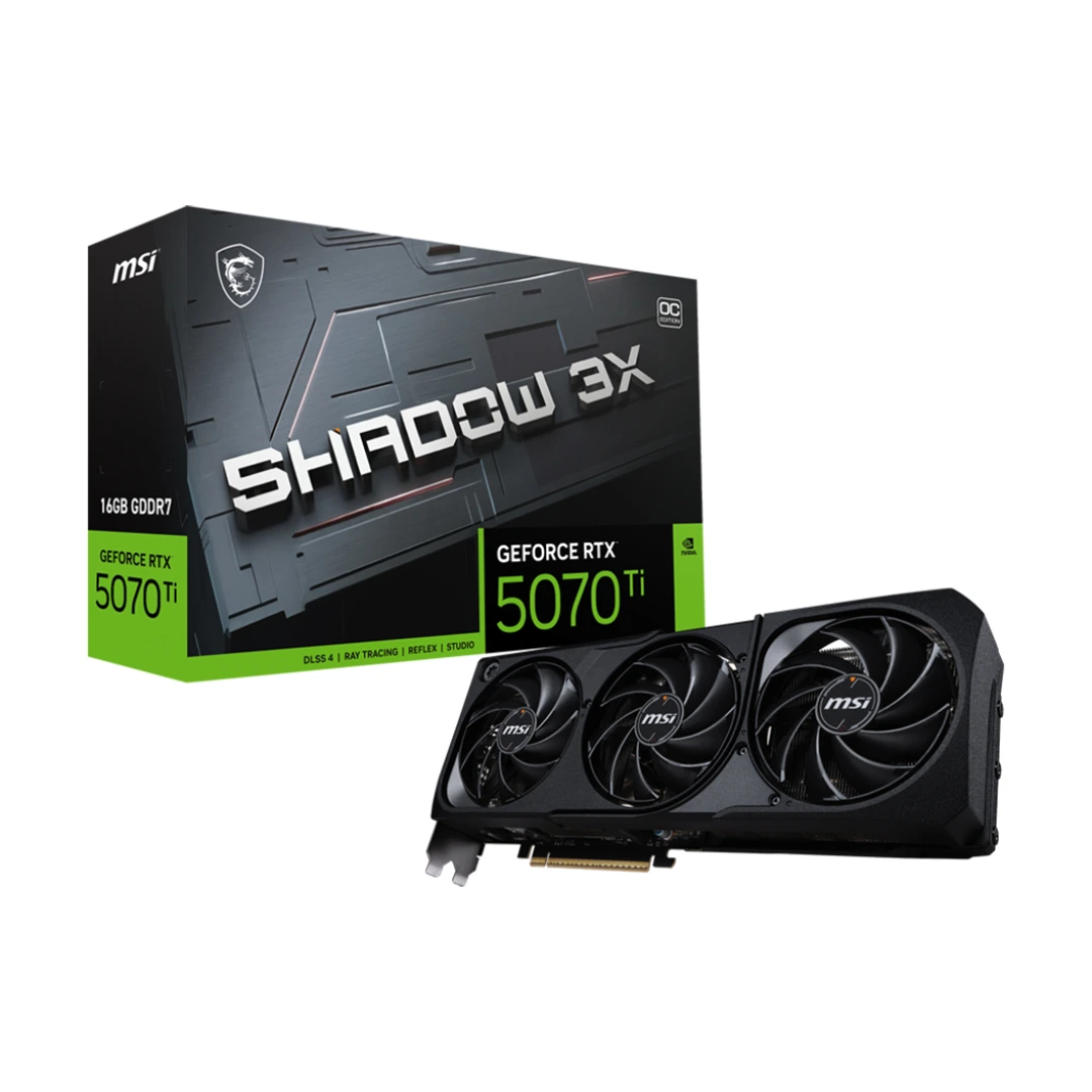 کارت گرافیک ام اس آی مدل Geforce RTX 5070 Ti Shadow 3X OC 16GB