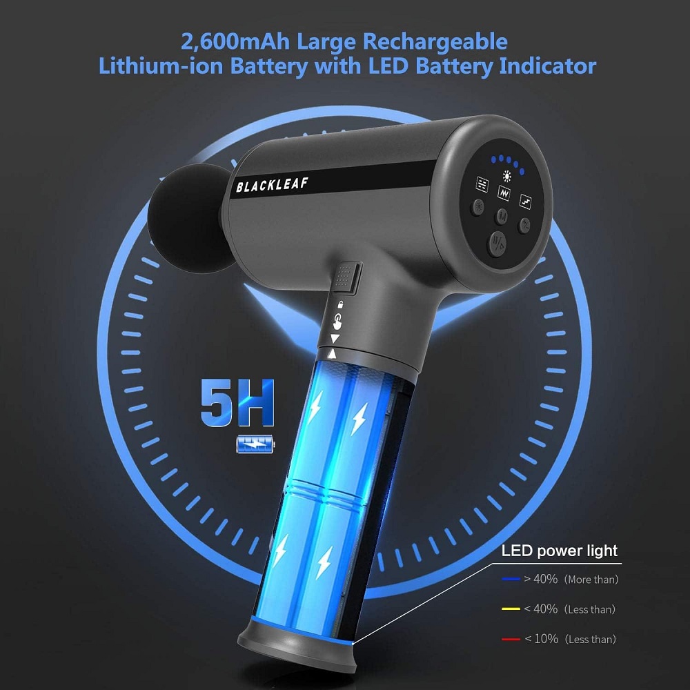 ماساژور تفنگی سری حرارتی Blackleaf RELAX PRO S Heated — تصویر ۵