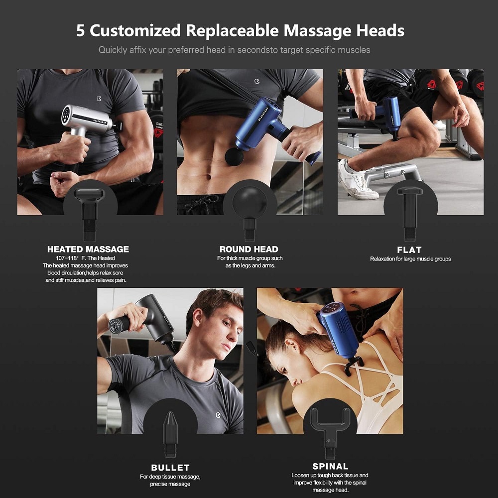 ماساژور تفنگی سری حرارتی Blackleaf RELAX PRO S Heated — تصویر ۸
