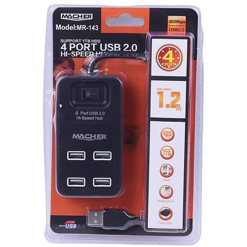 هاب 4 پورت USB مچر MR-143 — تصویر ۲