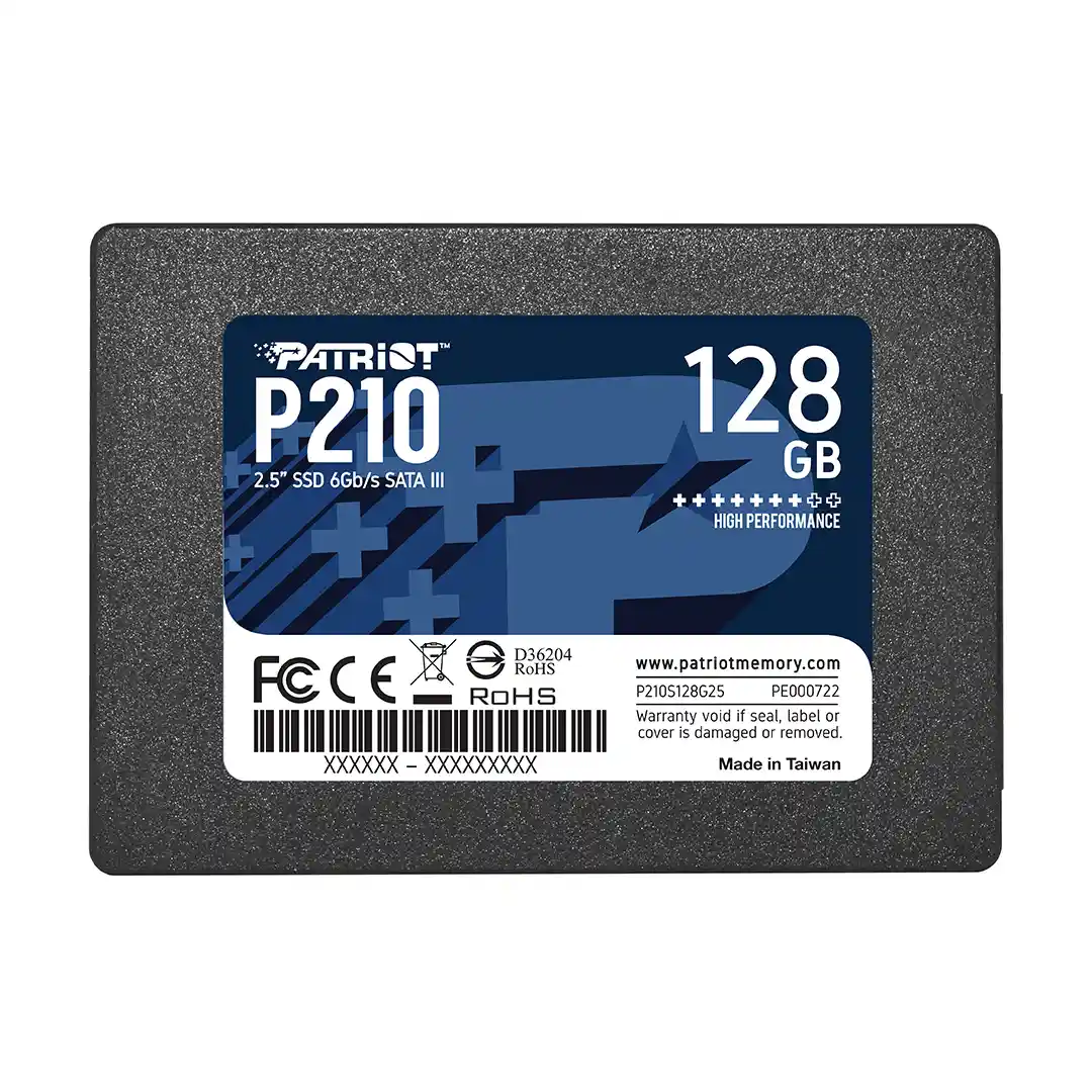 حافظه SSD اینترنال پاتریوت مدل P210 ظرفیت 128 گیگابایت — تصویر ۲