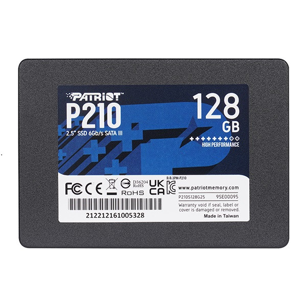 حافظه SSD اینترنال پاتریوت مدل P210 ظرفیت 128 گیگابایت — تصویر ۶