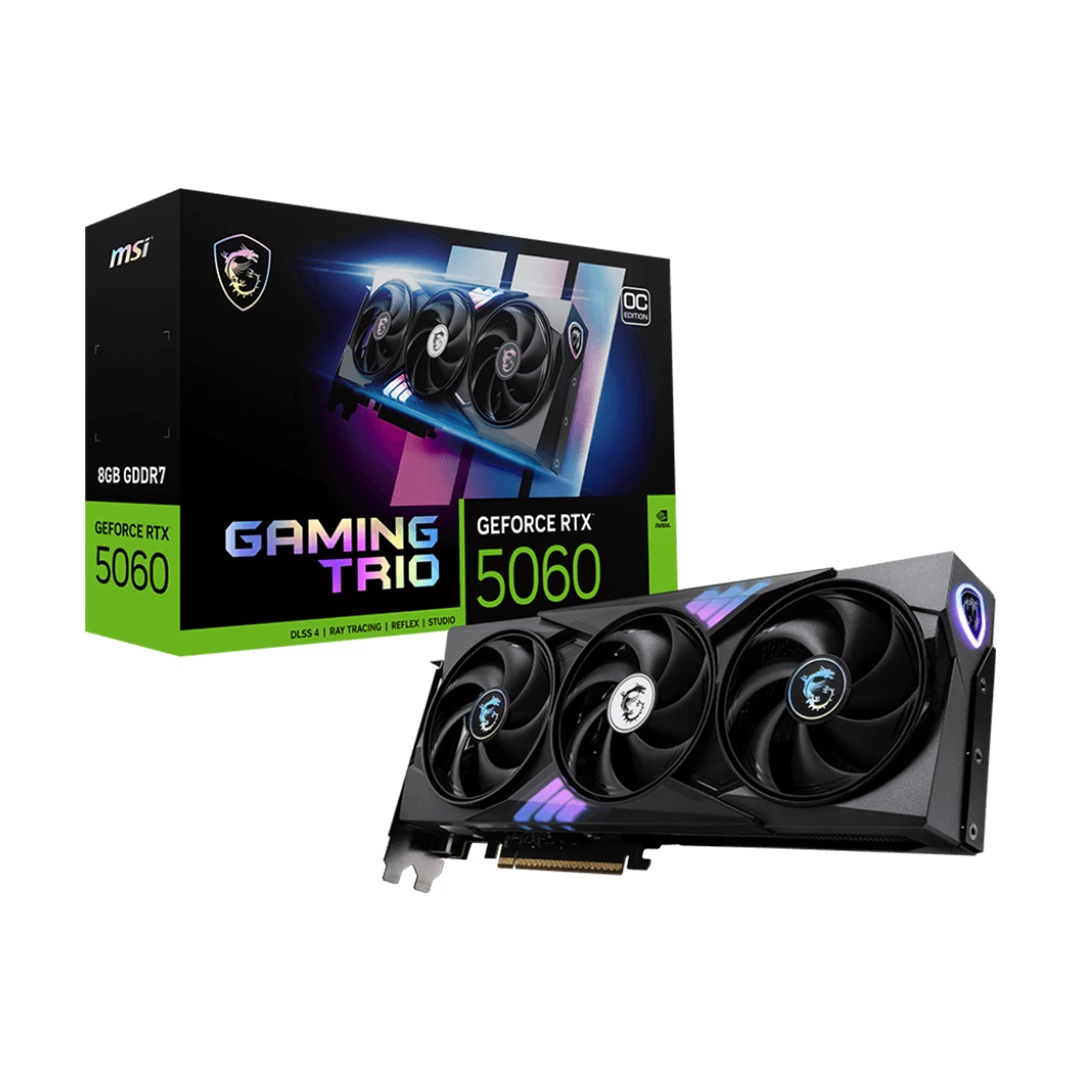 کارت گرافیک ام اس آی مدل Geforce RTX 5060 Gaming Trio OC 8GB