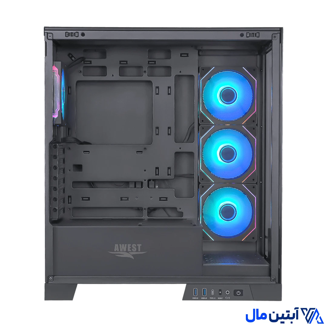 کیس گیمینگ کامپیوتر اوست Awest GT-AQ16-MB — تصویر ۳