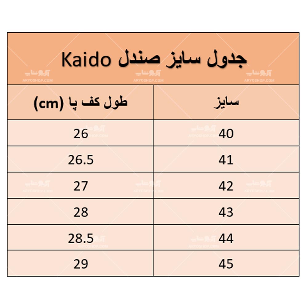 صندل مردانه کایدو KAIDO ویتنامی کد 63067 — تصویر ۳