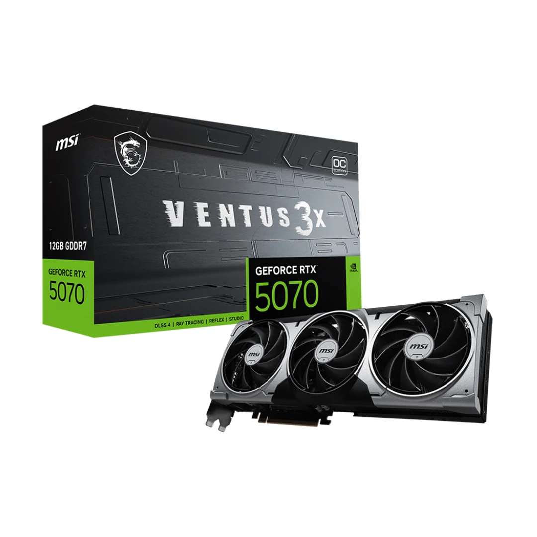 کارت گرافیک ام اس آی MSI RTX 5070 Ventus 3X OC 12GB