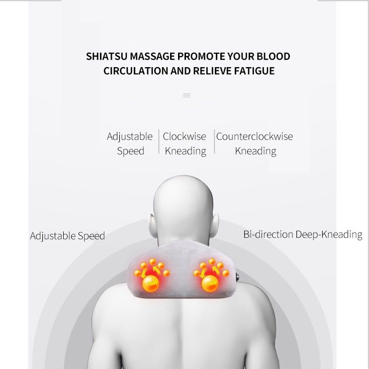 ماساژور گردن و کتف مدل U-SHAPED MASSAGE PILLOW — تصویر ۴