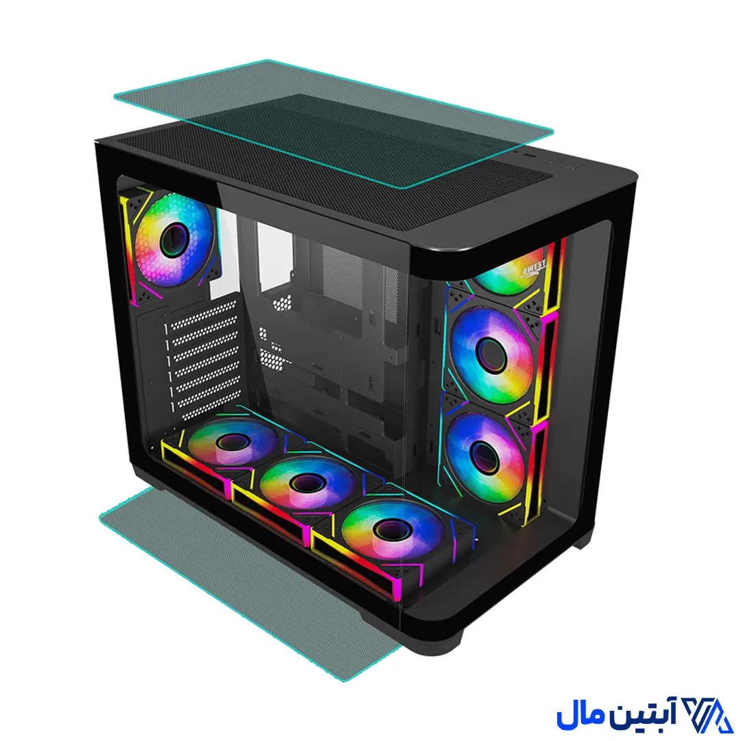 کیس کامپیوتر اوست Awest GT-AQ18-MB — تصویر ۳