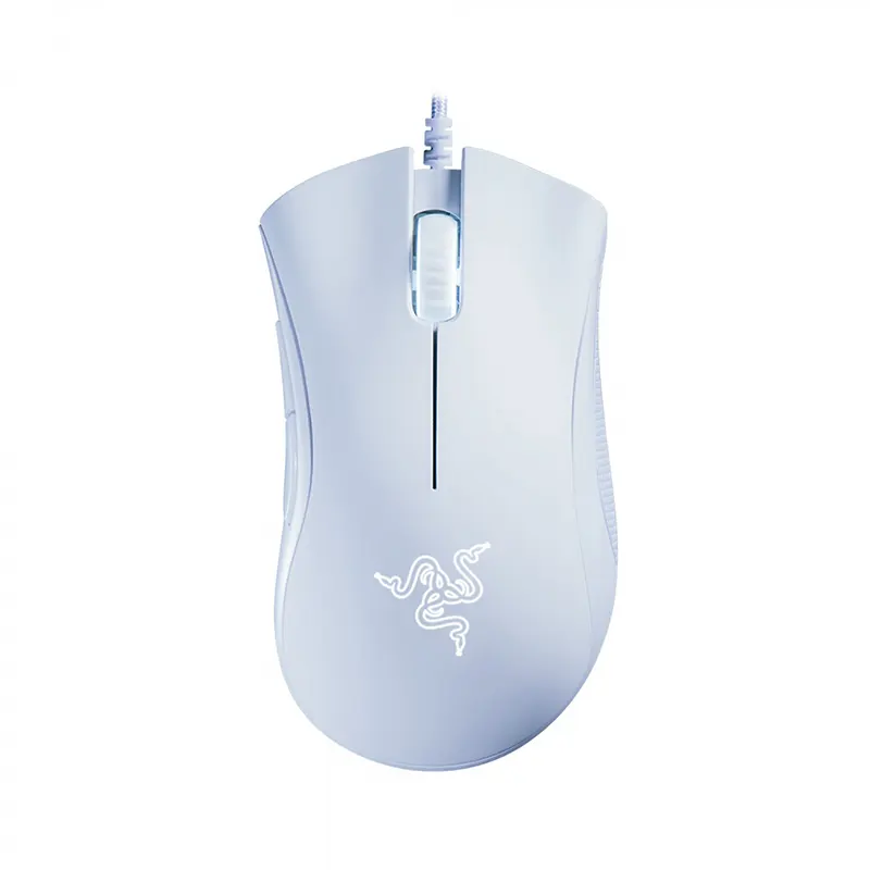 ماوس گیمینگ باسیم ریزر سفید مدل RAZER DEATHADDER ESSENTIAL RZ01