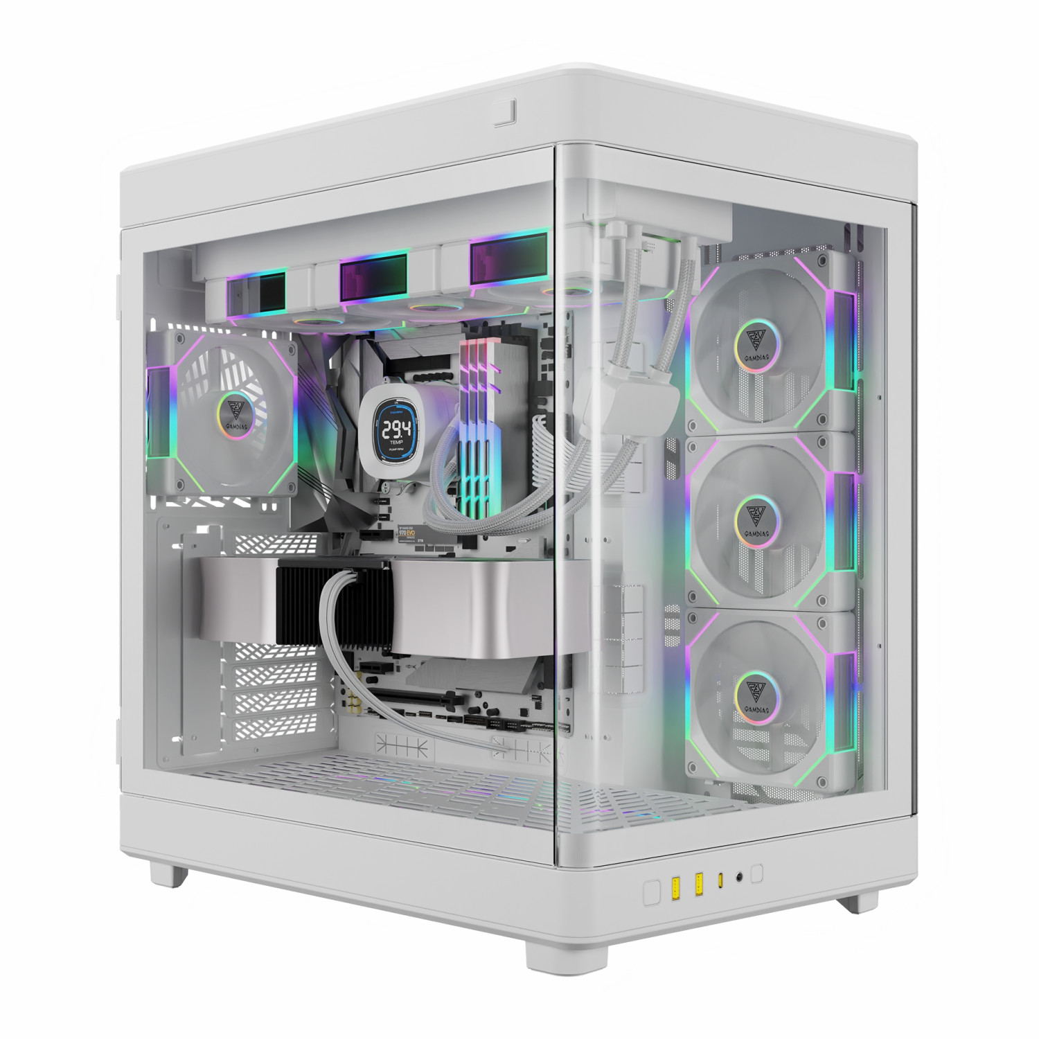 کیس Gamdias Neso P1 Pro – White — تصویر ۲