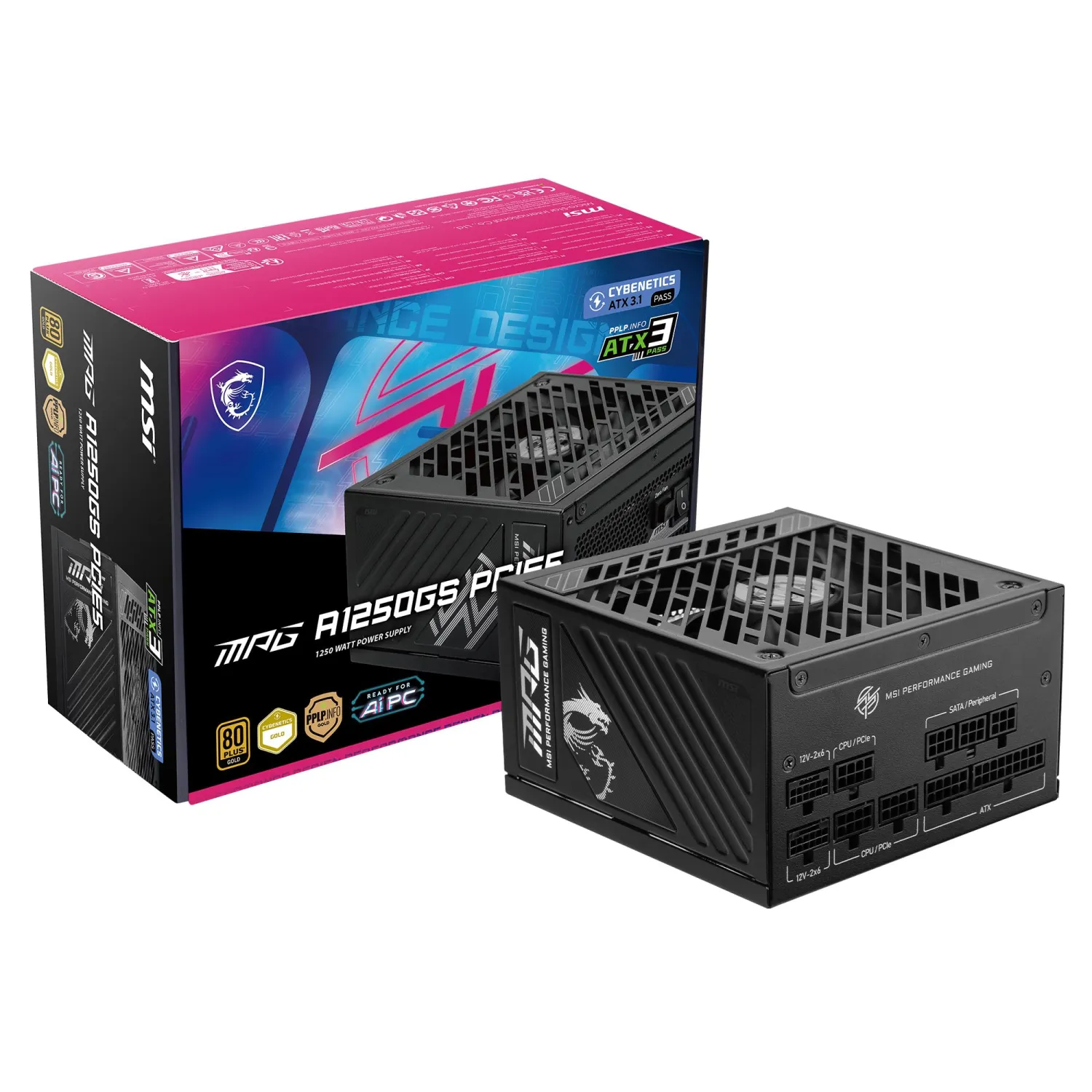 پاور MSI MPG A1250GS (ATX3.1)