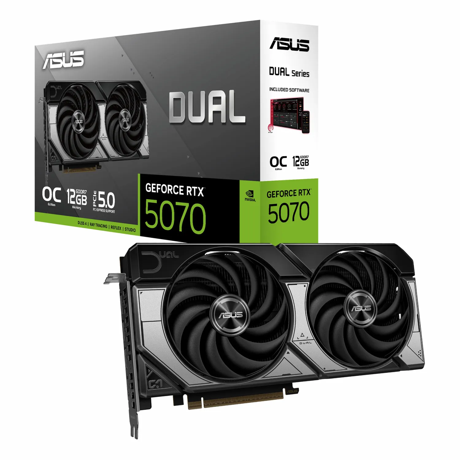 کارت گرافیک ایسوس DUAL GeForce RTX 5070 OC Edition 12GB