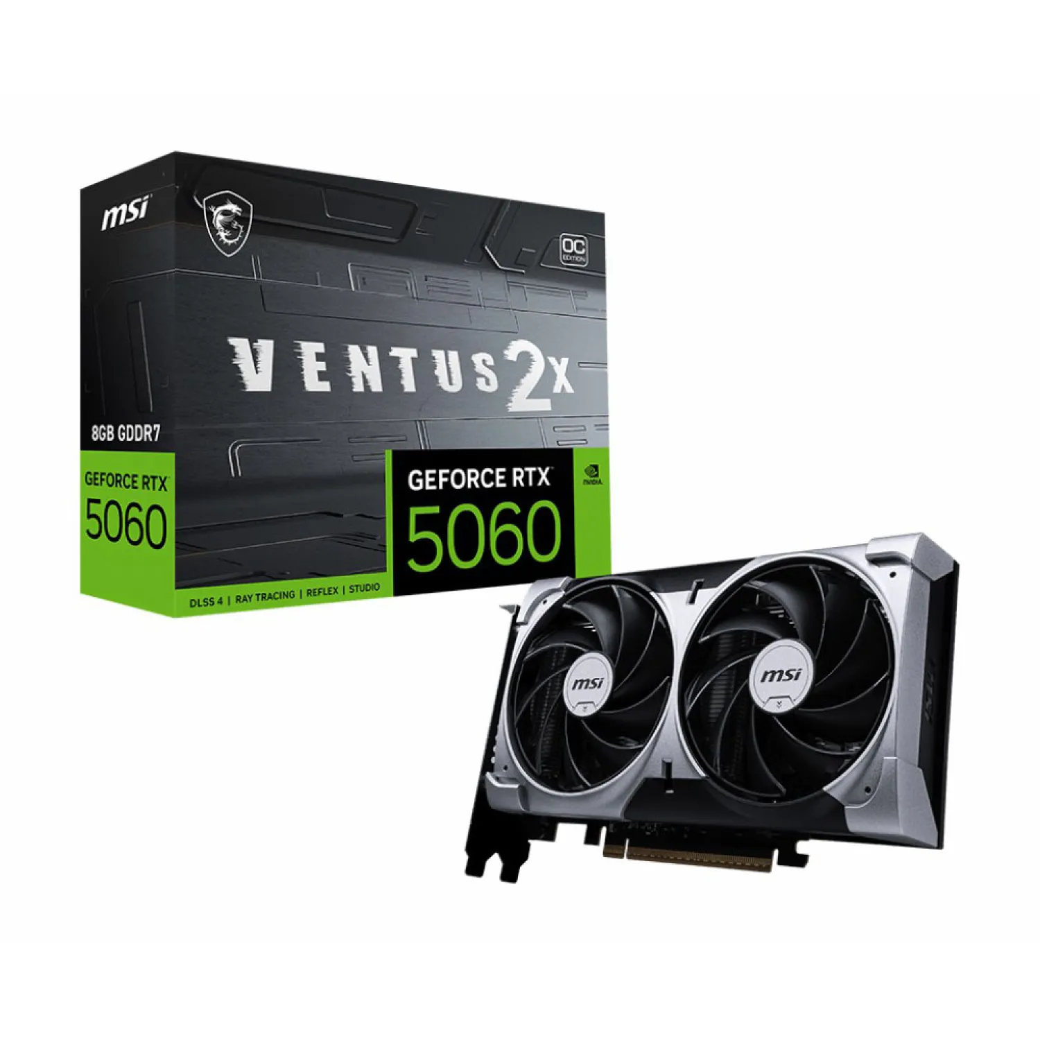 کارت گرافیک ام اس ای GeForce RTX 5060 VENTUS 2X OC 8GB